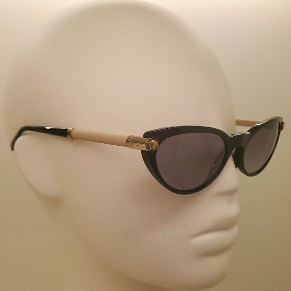 VERSACE cat eye black sunglasses